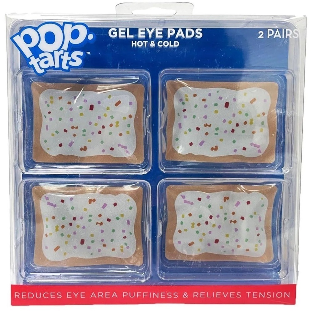 Pop-Tarts Gel Eye Pads Hot & Cold -Relief for Eye Puffiness (2 Pairs)- NWT